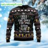 The Tree Isn’t The Only Thing Getting Lit Ugly Christmas Sweater