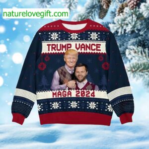 Trump Vance Step Brothers MAGA 2024 Ugly Christmas Sweater