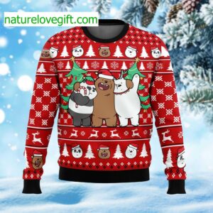 We Bare Bears Ugly Christmas Sweater