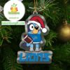 Detroit Lions Bluey Christmas Acrylic NFL Christmas Tree Decoration Ornament