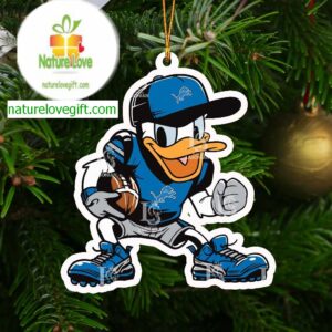 Detroit Lions Donal Duck NFL Christmas Tree Decor Ornament