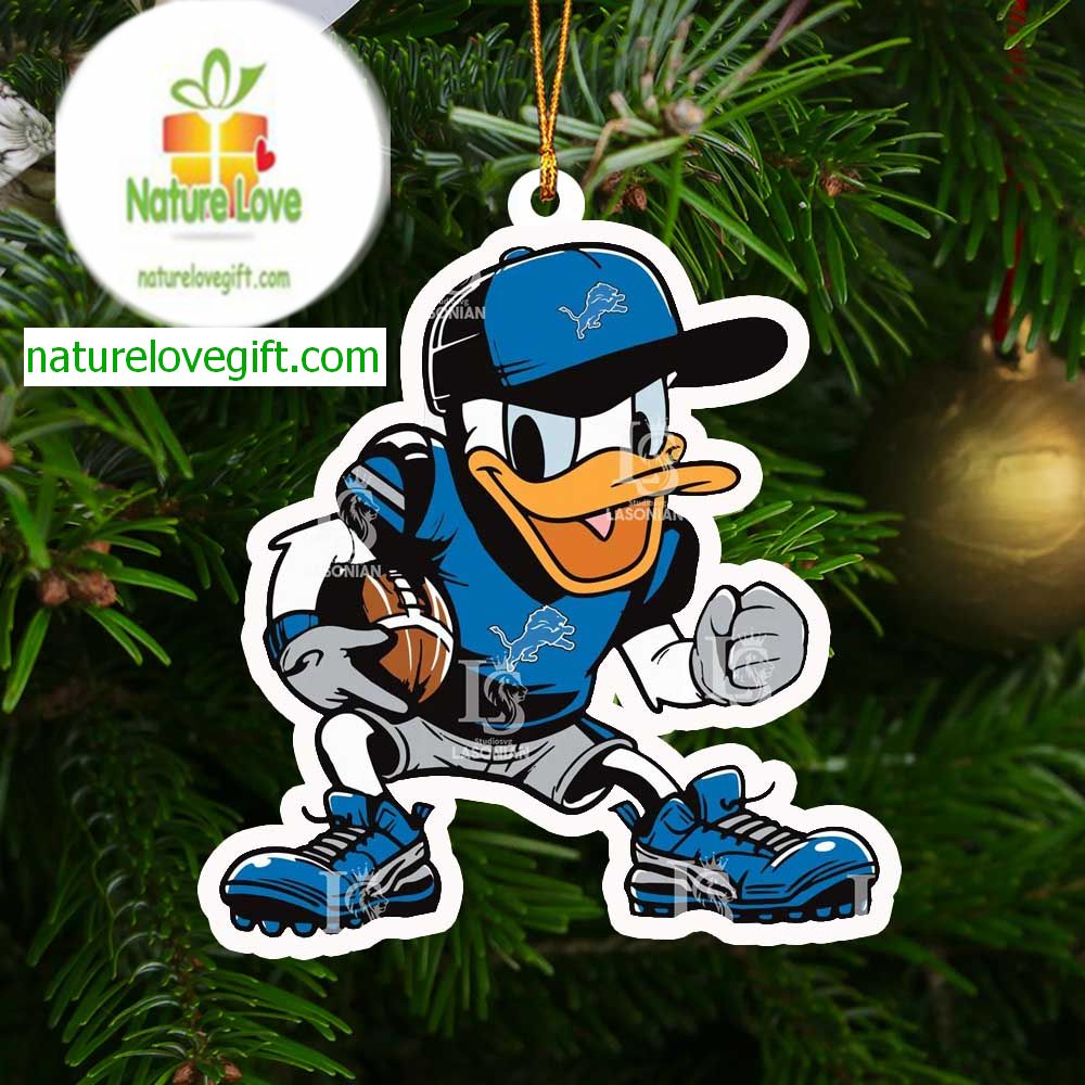 Detroit Lions Donal Duck NFL Christmas Tree Decor Ornament Detroit Lions Donal Duck NFL Christmas Tree Decor Ornament