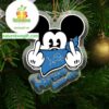 Detroit Lions Mickey Haters Gonna Hate NFL Acrylic Christmas Tree Decor Ornament