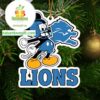 Detroit Lions Mickey Mouse Football NFL Christmas Tree Decor Ornament