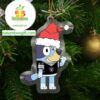 Las Vegas Raiders Bluey Christmas NFL Acrylic Christmas Tree Decor Ornament 19032
