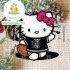 Las Vegas Raiders Hello Kitty NFL Acrylic Christmas Tree Decor Ornament