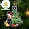 Las Vegas Raiders Mickey Christmas Tree NFL Acrylic Christmas Tree Decoration Ornament
