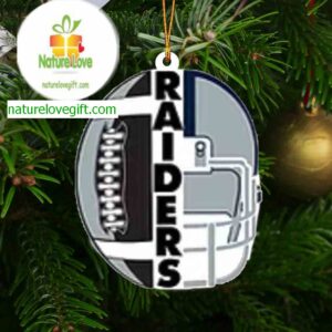 Las Vegas Raiders NFL Team Acrylic Christmas Tree Decoration Ornament