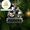 Las Vegas Raiders Snoopy NFL Acrylic Christmas Tree Decoration Ornament