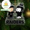 Las Vegas Raiders Snoopy NFL Sport Acrylic Christmas Tree Decoration Ornament