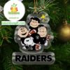 Las Vegas Raiders Snoopy Sport Acrylic NFL Christmas Tree Decoration Ornament