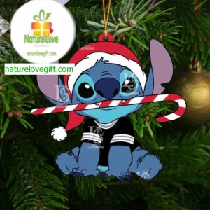 Las Vegas Raiders Stitch Christmas NFL Acrylic Christmas Tree Decoration Ornament 19199