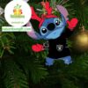 Las Vegas Raiders Stitch Santa Christmas NFL Acrylic Christmas Tree Decoration Ornament 19200