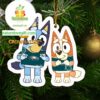 Philadelphia Eagles Bluey &amp Bingo Christmas Tree Decoration Ornament