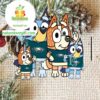 Philadelphia Eagles Bluey &amp Bingo Family NFL Acrylic Christmas Tree Decoration Ornament