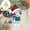 Philadelphia Eagles Bluey Cartoon Christmas NFL Acrylic Christmas Tree Decoration Ornament