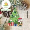Philadelphia Eagles Bluey Chilli NFL DecorationAcrylic Christmas Tree Ornament