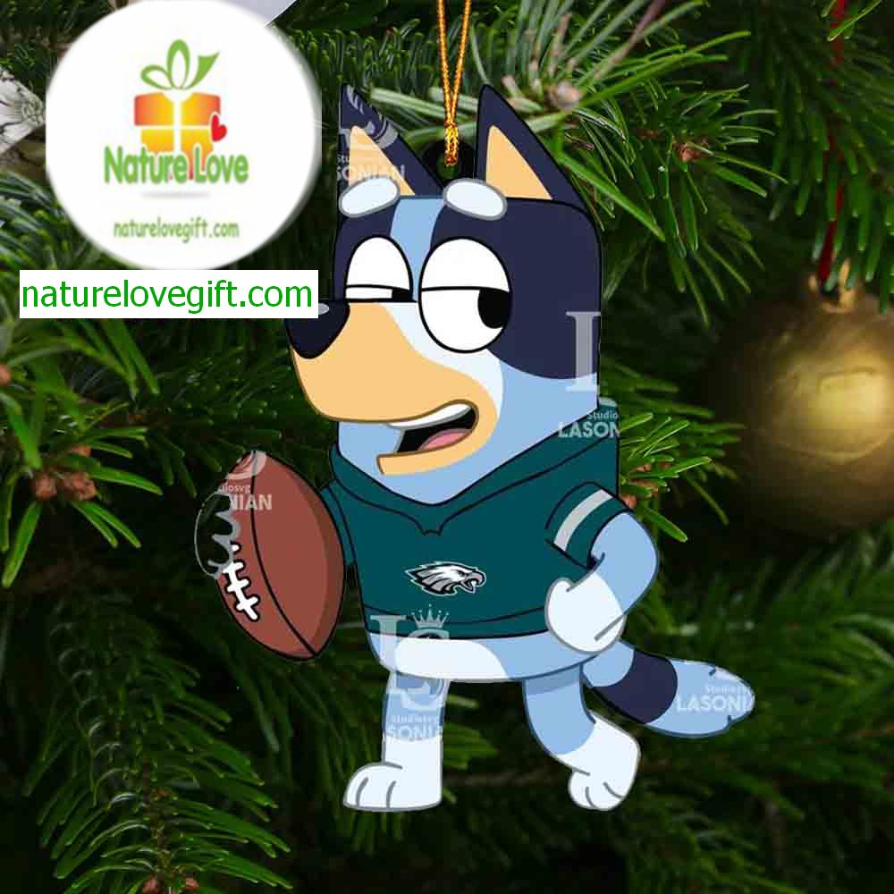 Philadelphia Eagles Bluey Football NFL Acrylic Christmas Tree Decoration Ornament Philadelphia Eagles Bluey Football NFL Acrylic Christmas Tree Decoration Ornament