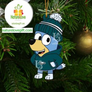 Philadelphia Eagles Bluey Hoodie Christmas Tree Decoration Ornament