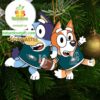 Philadelphia Eagles Bluey NFL Acrylic Christmas Tree Decoration Ornament