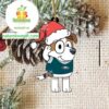 Philadelphia Eagles Christmas Bluey Jack Sport NFL Acrylic Christmas Tree Decoration Ornament