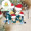Philadelphia Eagles Christmas Bluey Santa Family NFL Acrylic Christmas Tree Decoration Ornament