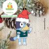 Philadelphia Eagles Christmas Bluey Say Hi NFL Acrylic Christmas Tree Decoration Ornament