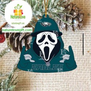 Philadelphia Eagles Horror Character Ghostface NFL Acrylic Christmas Tree Decoration Ornament Philadelphia Eagles Horror Character Ghostface NFL Acrylic Christmas Tree Decoration Ornament