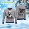 Trump 2025 You Missed Ugly Christmas Sweater