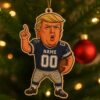 Custom Trump Football Dallas Cowboys 2025 Christmas Ornament