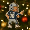 Funny Trump Nfl Dallas Cowboys Christmas Wooden Ornament 2026
