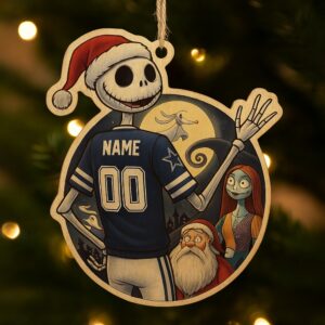 Jack Skellington Dallas Cowboys Christmas Ornament 2025 Christmas Decoration Gift