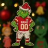 Personalized Kansas City Chiefs Football Grinch Christmas Ornament Gift 2025