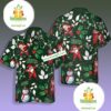 Christmas Santa Claus Dance Green Hawaiian Shirts For Sale
