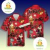 Funny Christmas Santa Claus Farmer Red Bears Hawaiian Shirt