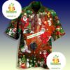 Funny Santa Claus Playing Bowling Green Hawaiian Camp Shirt