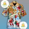 Santa Claus In The Town Yellow Nice Hawaiian Shirts