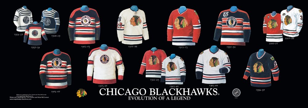 Chicago Blackhawks Hockey Jersey: Complete Guide to One of Hockey's Most Iconic Uniforms 12 Heritage Uniforms and Jerseys and Stadiums - NFL, MLB, NHL, NBA, NCAA, US Colleges: Chicago Blackhawks - Franchise, Team, Arena and Uniform History