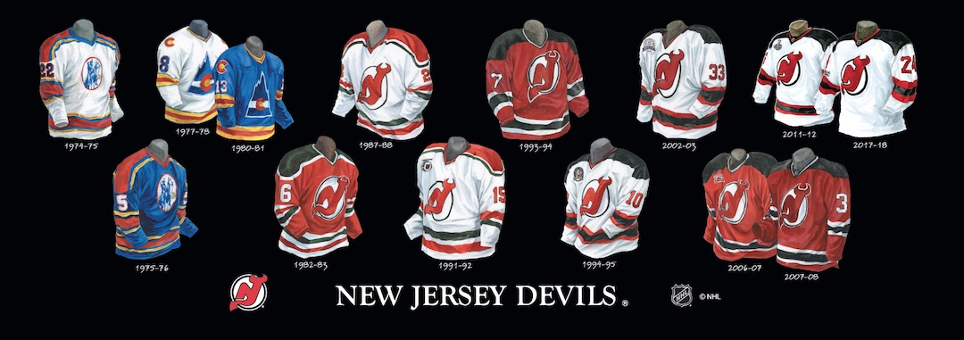 Devils Hockey Jersey: Complete Guide to New Jersey's Iconic Red and Black Uniforms 13 Heritage Uniforms and Jerseys and Stadiums - NFL, MLB, NHL, NBA, NCAA, US Colleges: New Jersey Devils - Franchise, Team, Arena and Uniform History