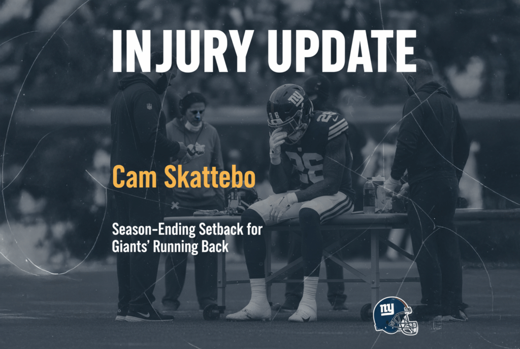 Cam Skattebo Injury Update: Season-Ending Setback for Giants' Running Back 3 Cam Skattebo Injury Update: Season-Ending Setback for Giants' Running Back