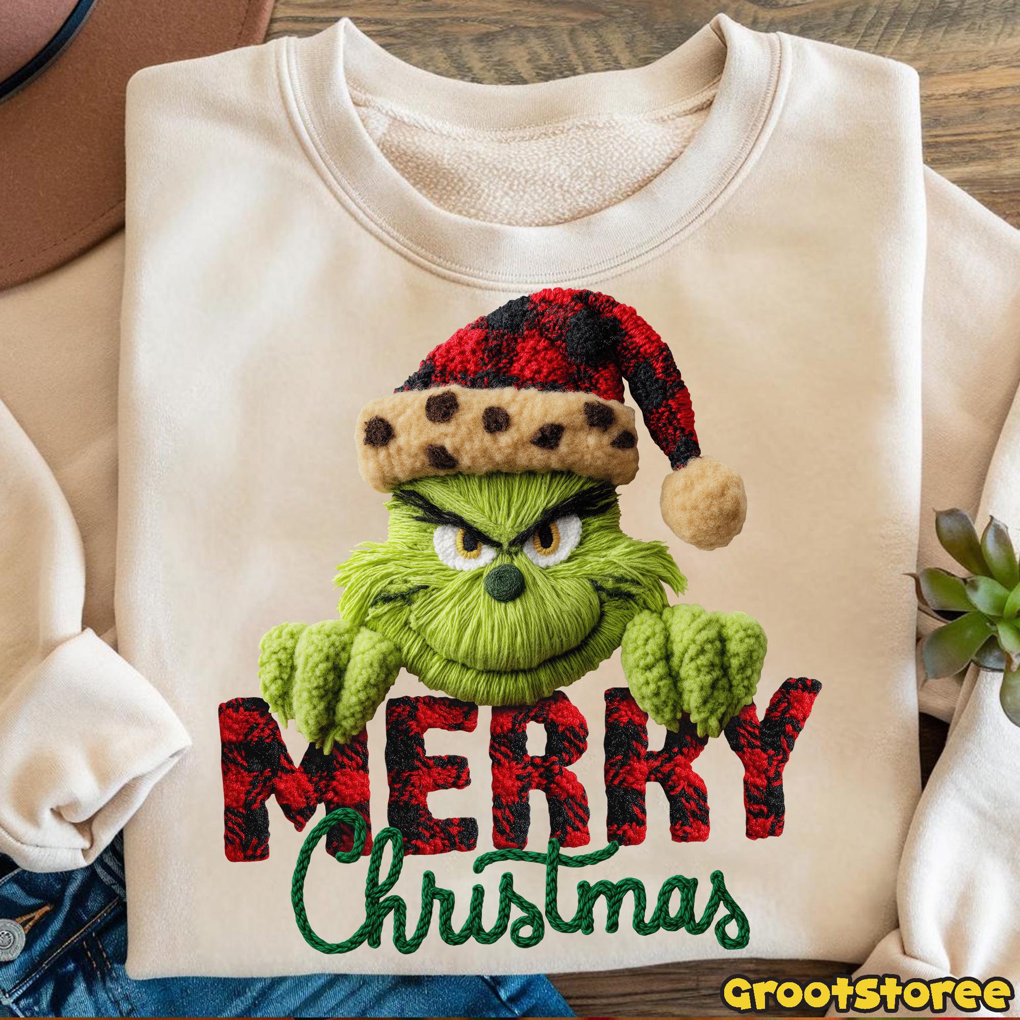 Grinch Xmas Knitting Crochet Grinchy Merry Christmas Funny Girly Xmas Shirt Grinch Xmas Knitting Crochet Grinchy Merry Christmas Funny Girly Xmas Shirt
