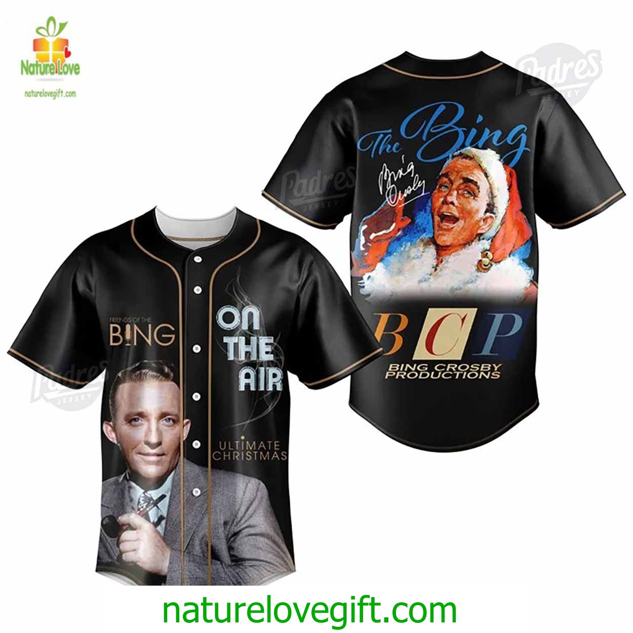 Bing Crosby Ultimate Christmas Baseball Jersey Lovers Bing Crosby Ultimate Christmas Baseball Jersey Lovers