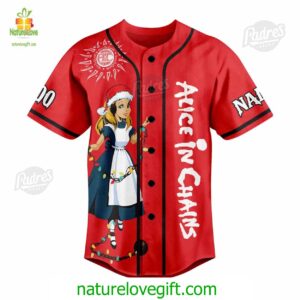 Custom Christmas Alice In Chains Baseball Jersey Style 1 Custom Christmas Alice In Chains Baseball Jersey Style Padres Jersey Oasis Elevate Your Baseball Style Game 2