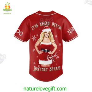 Custom Christmas Britney Spears Baseball Jersey Padres Jersey Oasis Elevate Your Baseball Style Game 3