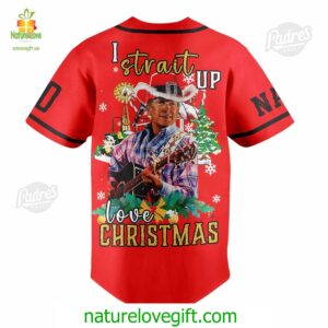 Custom Christmas George Strait Baseball Jersey Style Padres Jersey Oasis Elevate Your Baseball Style Game 2