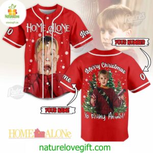 Custom Christmas Home Alone Baseball Jersey