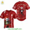 Custom Christmas Jack Skellington Baseball Jersey
