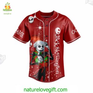 Custom Christmas Jack Skellington Baseball Jersey Padres Jersey Oasis Elevate Your Baseball Style Game 2