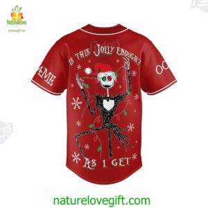 Custom Christmas Jack Skellington Baseball Jersey Padres Jersey Oasis Elevate Your Baseball Style Game 3