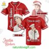 Custom Christmas Justin Bieber Baseball Jersey